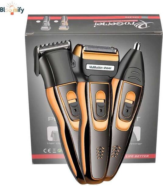 BloomiFy BL_TM0312 Multipurpose Trimmer for Men 3 IN 1 Shaver, Ear , Nose Trimmer 60 min  Runtime 4 Length Settings