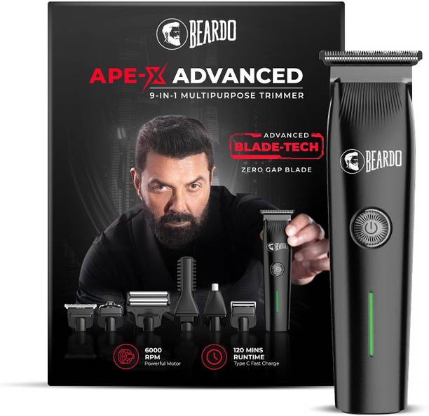 BEARDO Apex Advanced Multi Purpose Trimmer Fully Waterproof Trimmer 120 min Runtime 3 Length Settings