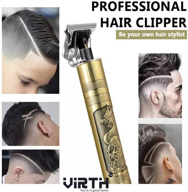 Virth Dragon Style T Shape Zero Gapped 4 Size Adjustable Comb For Haircut & Shave Grooming Kit 120 min  Runtime 4 Length Settings