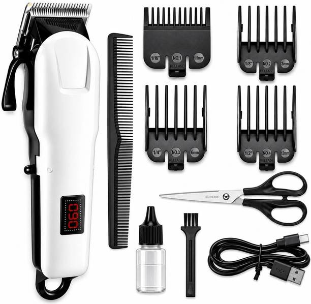 Zeno volt 809 Rechargeable Hair Clipper for Men with Hair Comb, Scissors & 4 Guide Combs  Shaver For Men, Women