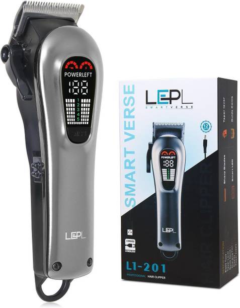 LEPL L1-201 Smart Professional Hair Clipper with Led Display, Taper lever, Hair Trimmer 180 min  Runtime 6 Length Settings