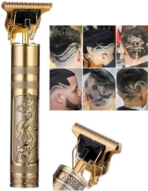 GETTRADE T9 Vintage USB Rechargeable Cordless Electric Beard Trimmer Hair Clippers G2 Trimmer 60 min  Runtime 4 Length Settings
