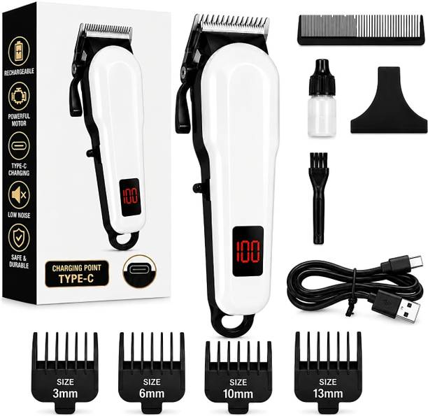 frenzy flex 809A Professional Hair Trimmer & Clipper for Men | Corded & Cordless Trimmer Trimmer 120 min  Runtime 4 Length Settings
