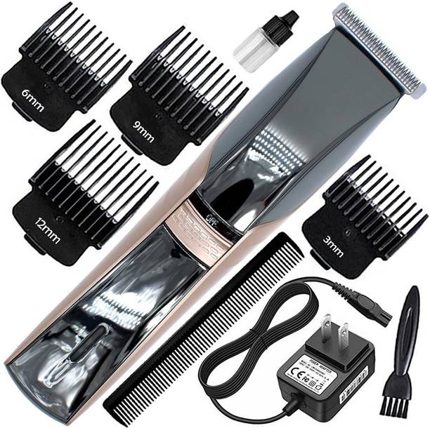 TrimWave C8 Rechargeable Professional High Quality Low Noise Hair Clipper Beard Moustache Fully Waterproof Trimmer 120 min  Runtime 5 Length Settings