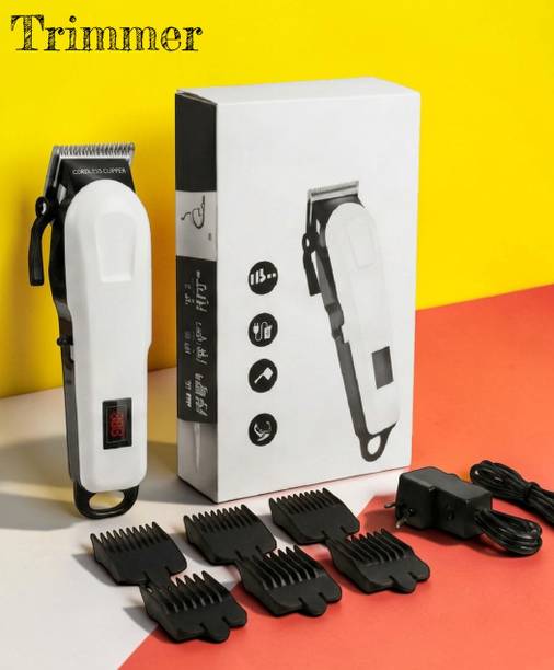 Sagaft X367 Rechargeable Beard Trimmer for Men Professional Hair Clipper Cordless Fully Waterproof Trimmer 240 min  Runtime 4 Length Settings