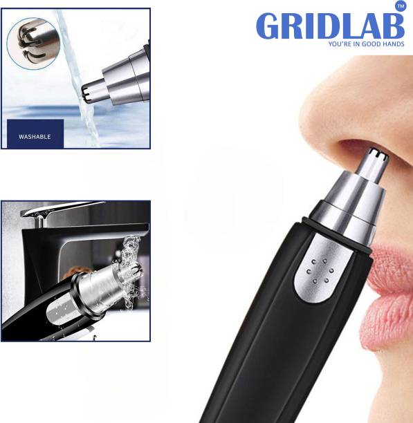 Gridlab Electric Nose and Ear Hair Shaver Facial Hair Clippers Trimmer 30 min  Runtime 1 Length Settings