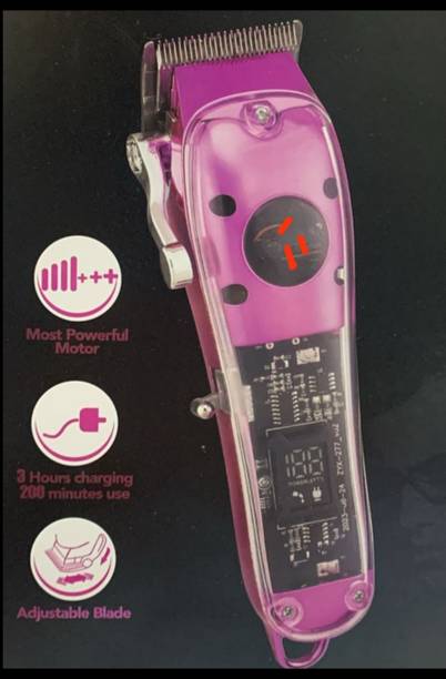 RRT Hair trimmer and clipper professional led display rechargeable for men Trimmer 180 min  Runtime 4 Length Settings