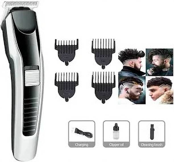 RECHOO Trimmer Stainless Steel Sharp Blade Beard Shaver (Black) Trimmer 120 min Runtime 2 Length Settings