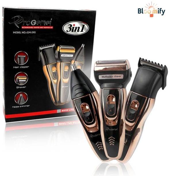 BloomiFy TM_0312 3 IN 1 Multipurpose Trimmer for Men Shaver, Ear , Nose Trimmer 60 min  Runtime 4 Length Settings