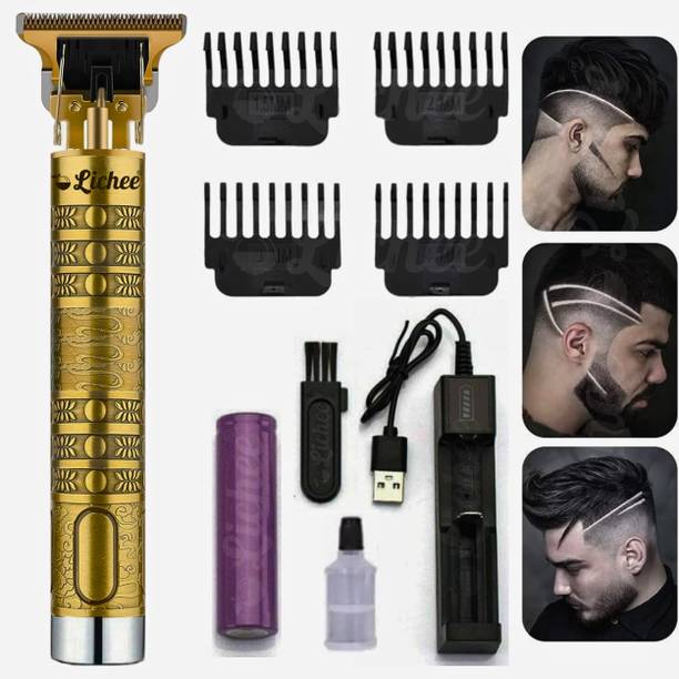 LICHEE LT-B01 Beard Hair Cut Machine For Men, 1200mAh Rechargeable Battery, Metal body Trimmer 120 min Runtime 4 Length Settings