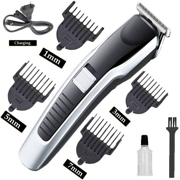 MynxeHTC Men Beard Professional Cordless Rechargeable-Trimmer Hair Clippers for Men Hair Fully Waterproof Trimmer 45 min  Runtime 4 Length Settings