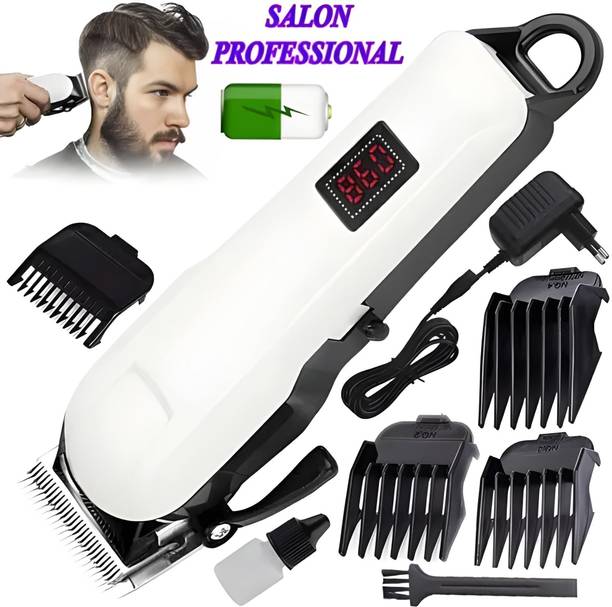 THE OM ENTERPRISE 654A Professional Rechargeable Hair Trimmer Fully Waterproof Body Groomer 300 min Runtime 4 Length Settings