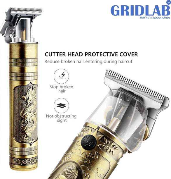 Gridlab Professional Dragon Pattern Hair Trimmer Rechargeable Trimmer 120 min  Runtime 4 Length Settings