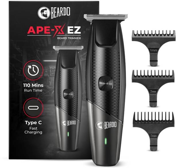 BEARDO APE-X EZ | Durable Blades | Lithium Ion Battery | 7000 RPM Motor Trimmer 110 min Runtime 3 Length Settings