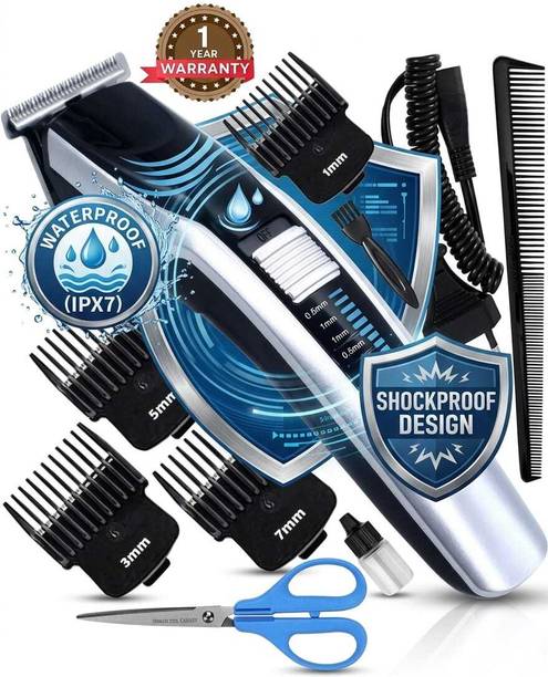 ValueShop Multi-Grooming Hair Trimmer Kit for Men | IPX7 Shockproof Design Fully Waterproof Trimmer 120 min Runtime 4 Length Settings