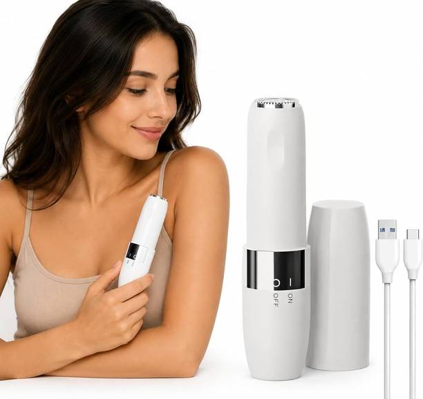 RACCOON Face Mini Hair Remover Electric Facial Hair Remover for Women, Quick, Instant Fully Waterproof Trimmer 120 min Runtime 1 Length Settings