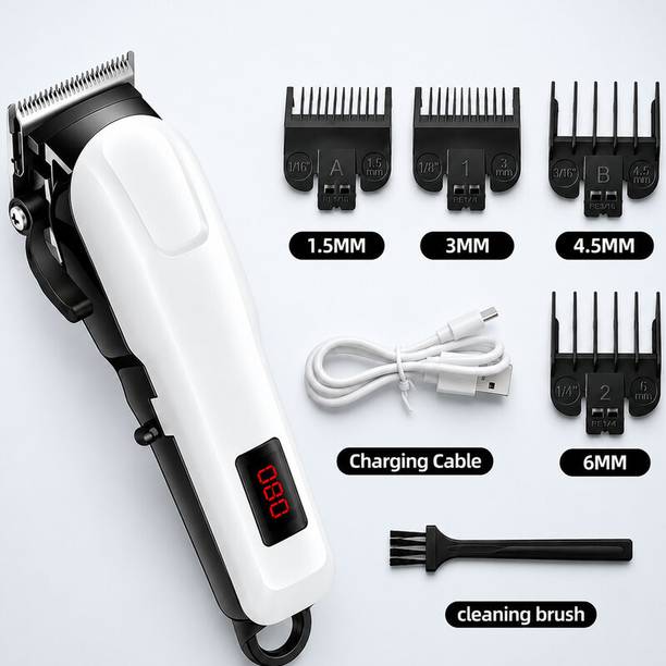 MynxeHTC Barber-Combo Electric-Shaver Rechargeable 1500mAh Professional Hair Cipper Fully Waterproof Trimmer 135 min Runtime 5 Length Settings