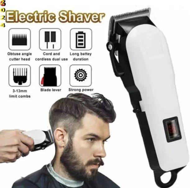 Crostal A893 RECHARGEABLE HAIR CLIPPER & TRIMMER Trimmer 120 min Runtime 4 Length Trimmer 300 min  Runtime 4 Length Settings