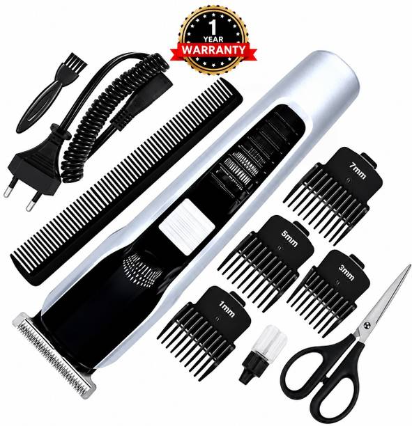 CLINLINSO 538 Electric Trimmer for Men with Hair Comb and Scissor Set Fully Waterproof Trimmer 45 min Runtime 4 Length Settings