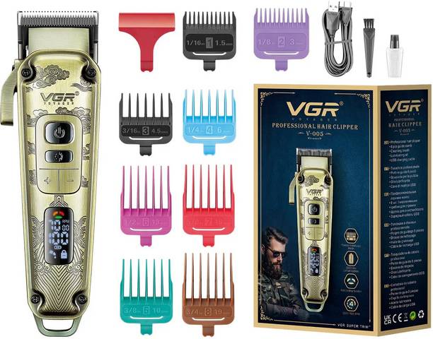 VGR V-005 Trimmer 250 min  Runtime 8 Length Settings