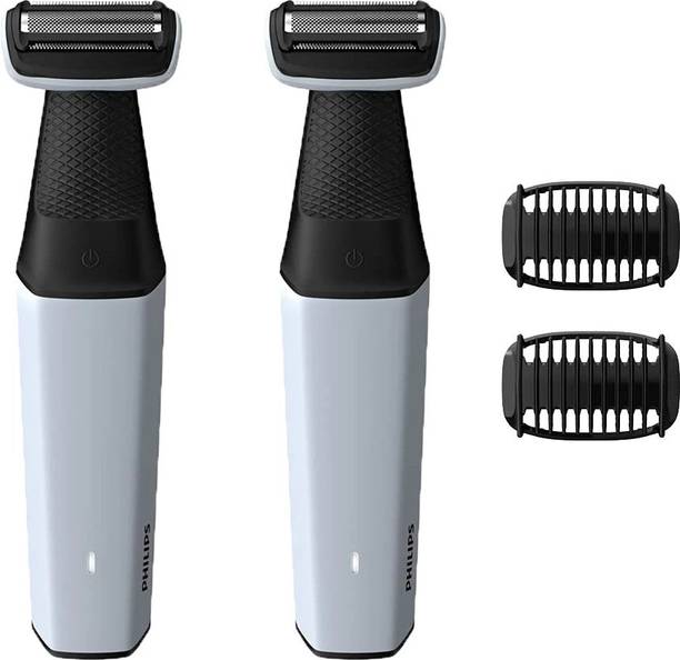 PHILIPS BG3005/15 Pack Of 2 Body Groomer 40 min  Runtime 1 Length Settings