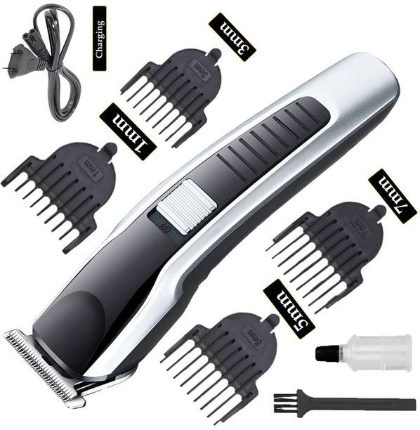 ZYRIAN Rechargeable AT-538 Cordless Professional-Men's Electric 0 Cutting T-Blade Hair Fully Waterproof Trimmer 45 min Runtime 4 Length Settings
