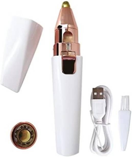 Totthar Rechargeable 2 in 1 Women Facial Hair Remover with ABS Stainless Steel Blade Trimmer 30 min  Runtime 1 Length Settings