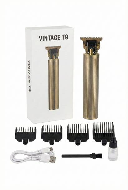 Nibiru T9 Vintage Beard Trimmer Men Hair Clipper Cordless Zero Gap Grooming Kit Trimmer 120 min Runtime 4 Length Settings