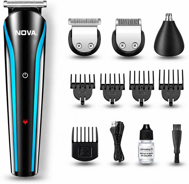 NOVA NG 1145 Trimmer 60 min  Runtime 5 Length Settings Black, Blue
