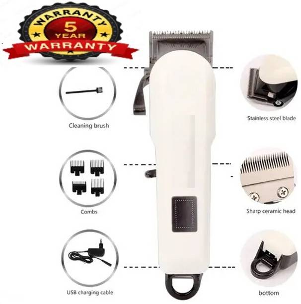 KEMMIE 809a Professional k.m. Hair Clipper with LED Display Trimmer 240 min Runtime 4 Length Settings