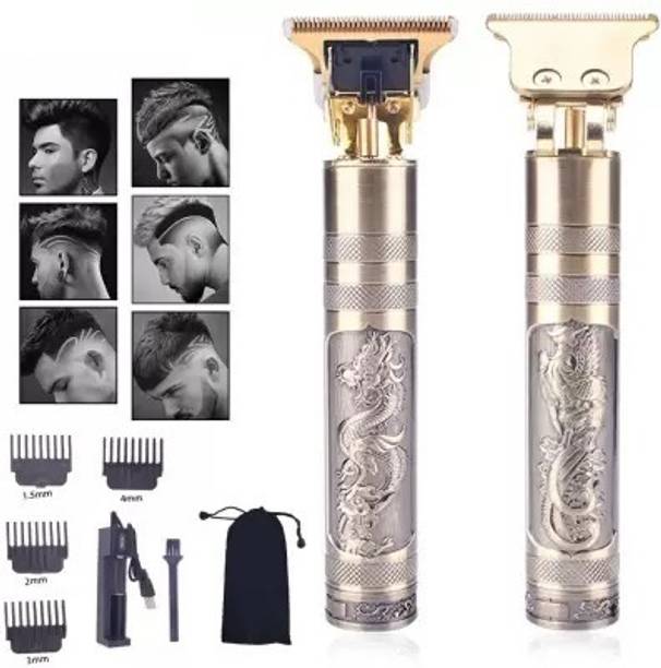 GETTRADE T9 Vintage USB Rechargeable Cordless Electric Beard Trimmer Hair Clippers G5 Trimmer 60 min Runtime 4 Length Settings