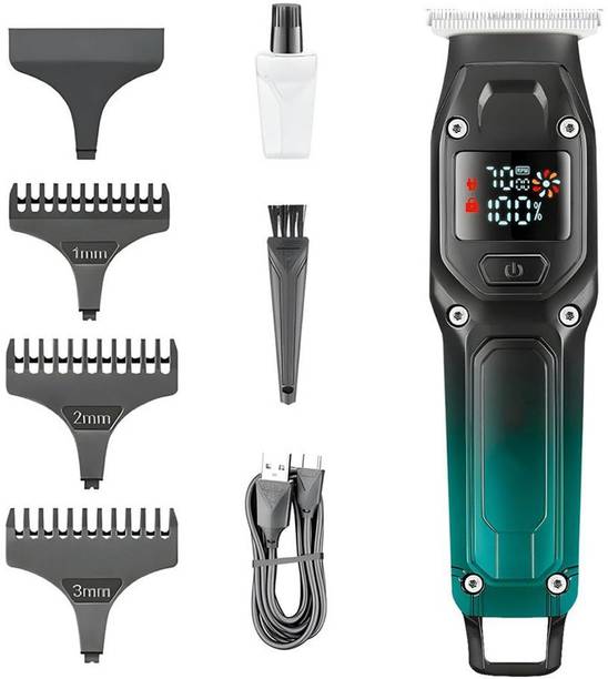 VGR PRO B Professional Rechargeable cordless Pro Self Haircut Hair Clipper Type C Trimmer 100 min Runtime 3 Length Settings