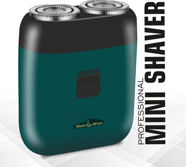 Make Ur Wish Shaver/Trimmer 5 Watt With Reachargeable 500 mAh Battery Ultra Thin Shaver Trimmer 45 min Runtime 1 Length Settings