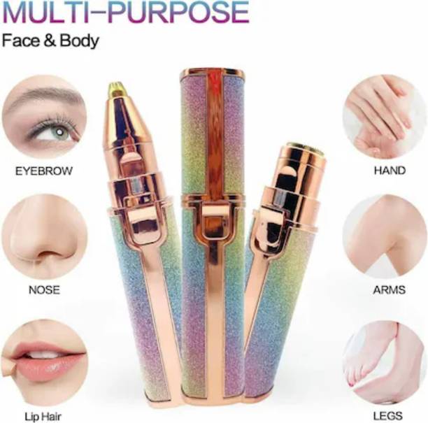 Parthstylemart Glitter Lipstick-Style Facial Hair Removal for Women Cordless Epilator