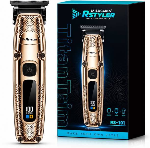 MILDCARES RStyler TitanTrim | LED Display Professional Hair Trimmer | Turbo Speed Motor | Fully Waterproof Trimmer 120 min Runtime 4 Length Settings