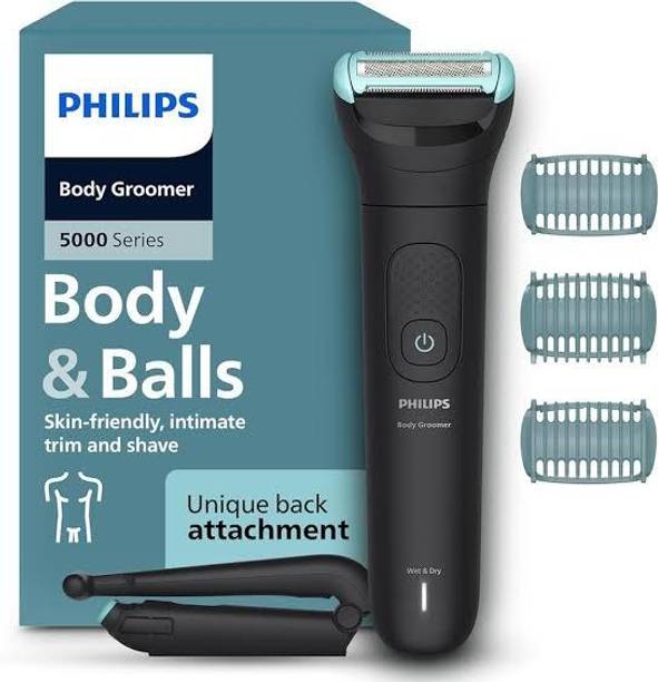 PHILIPS 5475 Body Groomer 100 min Runtime 3 Length Settings