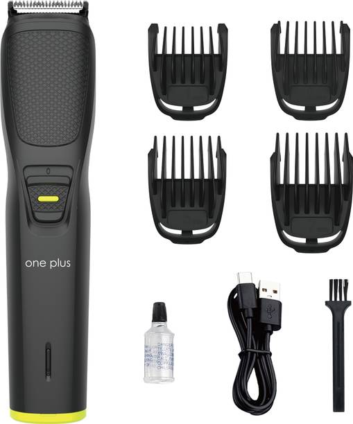 One Plus OP 531 Cordless Professional Hair Trimmer For Men waterproof Trimmer 120 min  Runtime 4 Length Settings