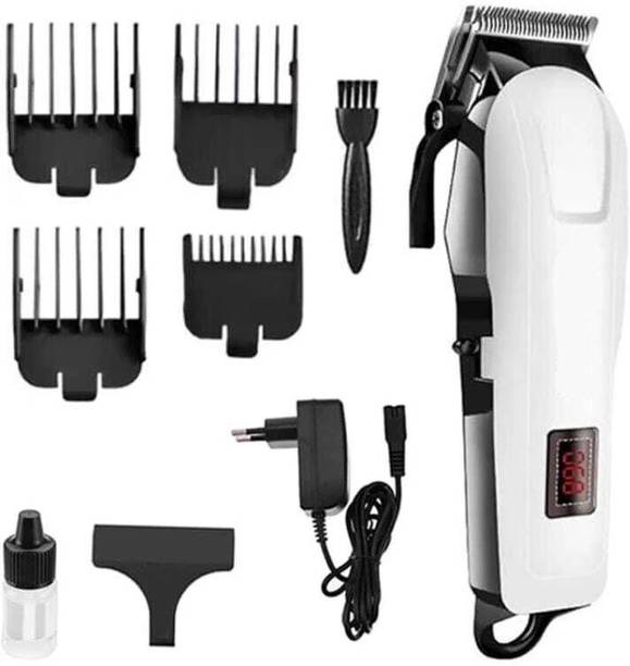 Zeno volt Professional heavy duty cordless hair trimmer LED display shaving machine Trimmer 240 min Runtime 4 Length Settings
