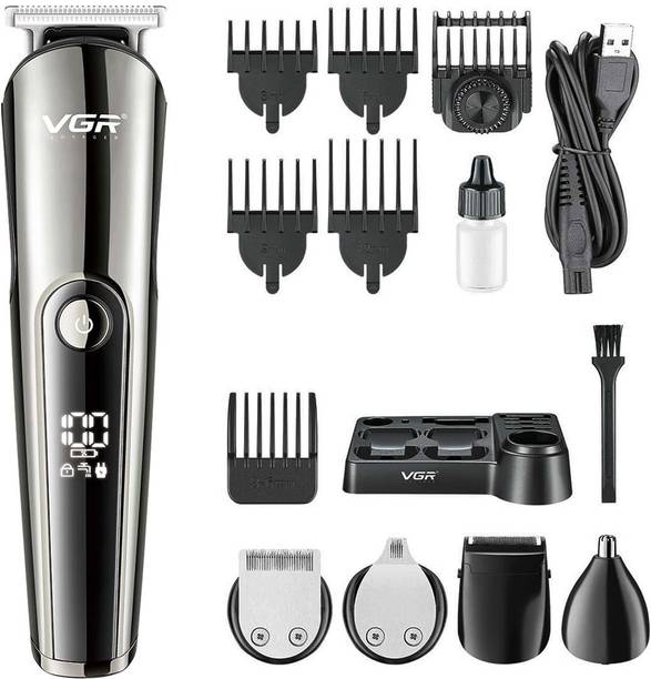 VGR V-107 Professional 11in1 Grooming Kit Fully Waterproof Trimmer 150 min Runtime 30 Length Settings