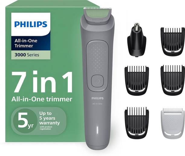 PHILIPS MG3911/15 Fully Waterproof Trimmer 60 min Runtime 5 Length Settings