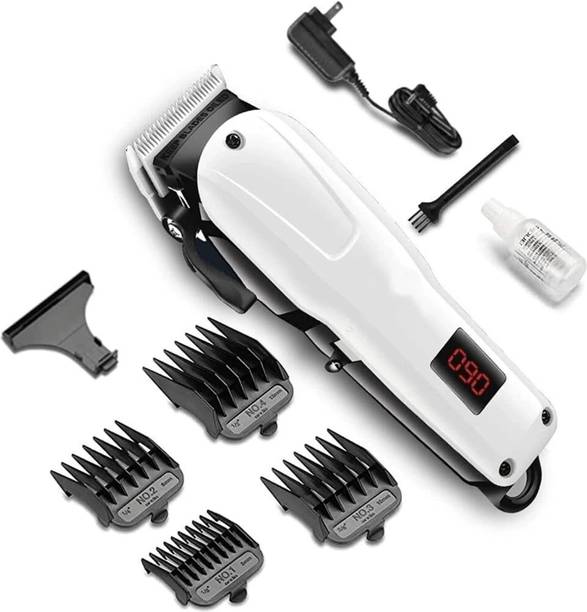 Pawani Km809A Pro Cordless Hair & Beard Trimmer Precision Stainless Steel Blades J112 Trimmer 80 min  Runtime 4 Length Settings