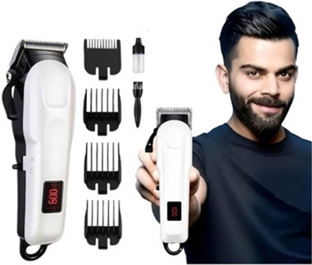 FABUNIK 809A Hair Clipper | LED Display Professional Heavy duty Adjustable Cordless Fully Waterproof Trimmer 180 min  Runtime 5 Length Settings