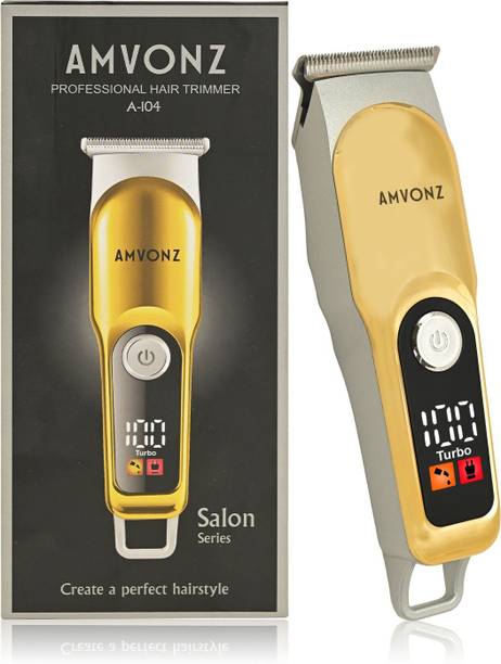 AMVONZ A-104 Professional Hair Trimmer with LED Display Trimmer Trimmer 60 min Runtime 4 Length Settings