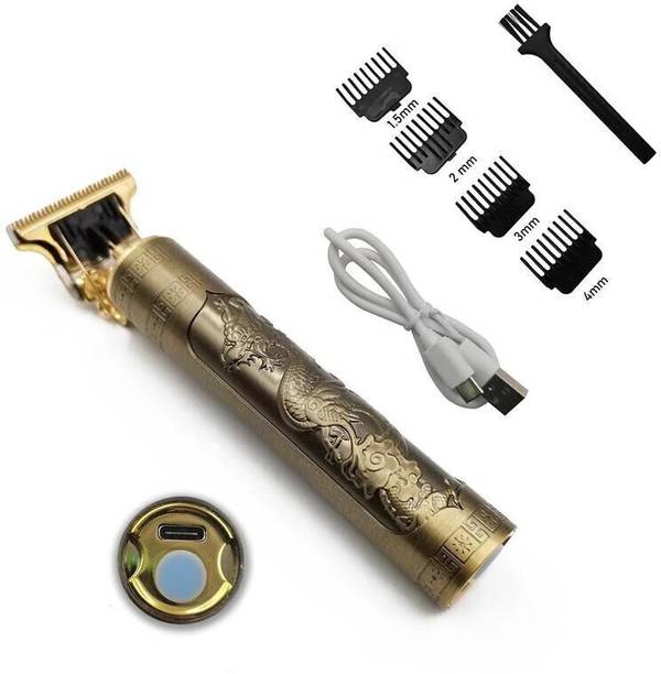 Mirato T9 Vintage USB Rechargeable Cordless Electric Beard Trimmer Hair Clippers G97 Trimmer 120 min  Runtime 4 Length Settings