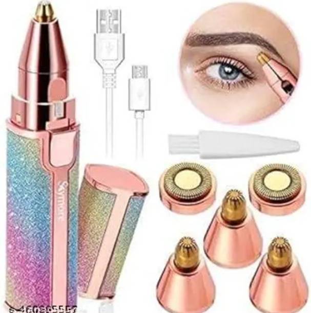 Votvy A38 Portable 2 In 1 Flawless Eyebrow Remover and Pain less Hair Remover Fully Waterproof Trimmer 60 min  Runtime 2 Length Settings