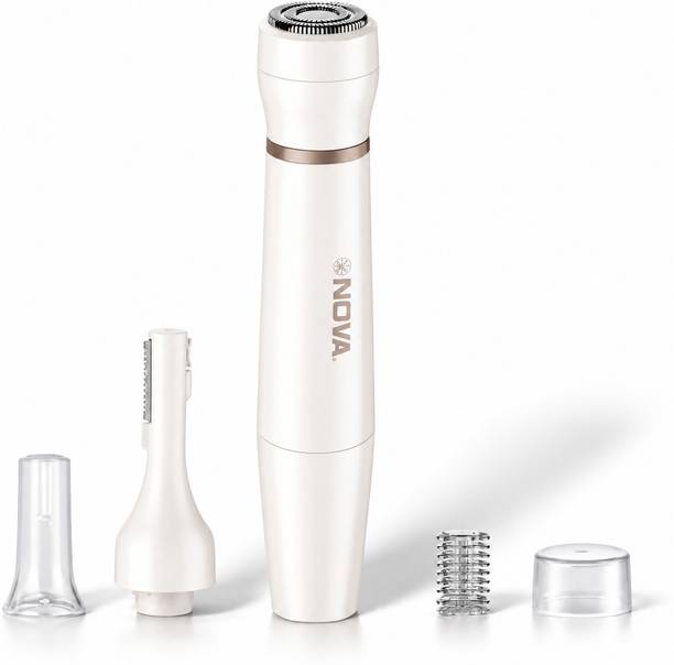 NOVA NLS 532/03 Women Facial Fully Waterproof Trimmer 60 min Runtime 2 Length Settings