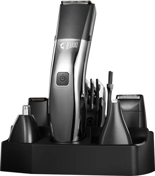 BEARDO Chrome Beast Grooming Kit Trimmer 90 min  Runtime 40 Length Settings