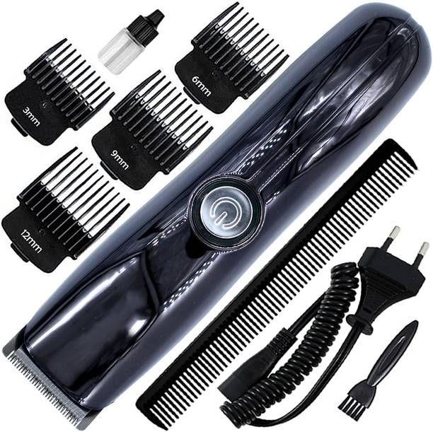 QGS FG High Quality Rechargeable Professional Low Noise Hair Clipper Beard Moustache Fully Waterproof Trimmer 90 min  Runtime 5 Length Settings