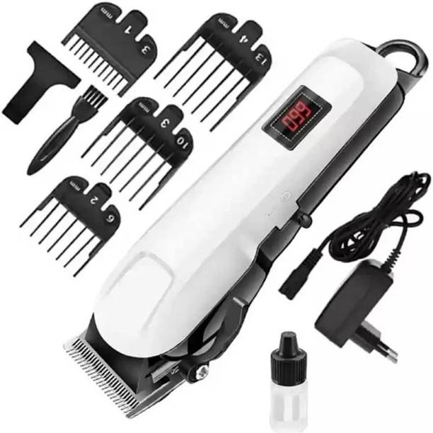 Zeno volt 809 Electric Haircut Machine LCD Display Hair Clipper Tool Fully Waterproof Fully Waterproof Trimmer 240 min Runtime 4 Length Settings