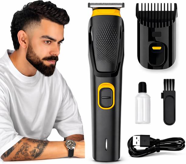 RACCOON Hair Trimmer AT-509 for Men Beard Body and Pubic Hair Grooming Fully Waterproof Trimmer 120 min Runtime 11 Length Settings